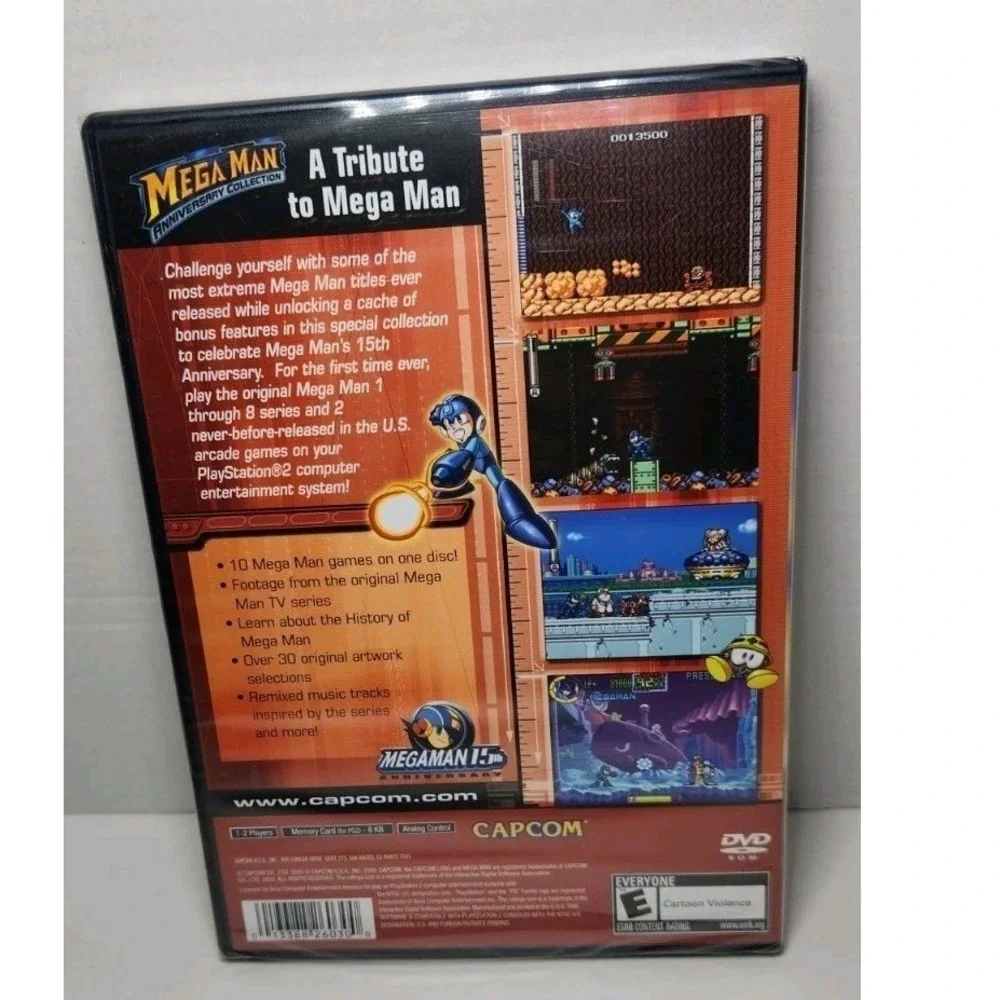 Mega Man Anniversary Collection PlayStation 2, One Disk 10 Games, Sealed New